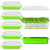 SHUESS 6 Pack Seed Sprouting Tray with Drain Holes BPA Free Nursery Tray Microgreens Growing Trays Wheatgrass Grower Sprouting Container Seed Germination Propagation Trays for Garden Home Office.