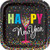 Square Confetti New Years Paper Party Plates, 8ct