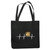 Backgammon Heartbeat Board for Backgammon players Navy Black Multicolor Canvas Tote Bag