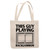 This Guy Playing Backgammon for Board Game Player Natural White Multicolor Canvas Tote Bag