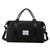 Large Travel Duffel Bag, Sports Tote Gym Bag, Shoulder Weekender Overnight Bag for Women with Wet Pocket (Black)