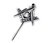 Sterling Silver 925 Masonic Square G Compass Pin Handmade Jewelry