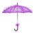 Ladieshow Lace Umbrella, Wedding Bride Umbrella Purple Umbrella Unique Foldable Lace Fabric Parasol Umbrella Performance Props for Wedding(22.2x22.2inch)