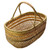 JOINPAYA Hand Shopping Basket Woven Gift Basket Weaved Basket Planter Basket Rattan Picnic Basket Easter Egg Basket Woven Storage Basket Gardening Basket Bamboo Weaving to Weave Fruit Stand