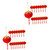 Abaodam 32 Pcs New Year Lantern Ornaments Chinese New Year Lantern Decoraciones para Salas De Decorations New Year Accessories Flocking Cloth Door String of Small Lanterns Abaodam 32 Pcs New Year Lantern Ornaments Chinese New Year Lantern Decoraciones para Salas De Decorations New Year Accessories Flocking Cloth Door String of Small Lanterns