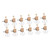 ERINGOGO 12 Pcs Car Perfume Empty Bottle Car Oil Diffusers Essential Oil Car Freshener Car Diffuser Car Essential Oil Diffuser Essential Oil Diffuser for Car Vent Clip Glass Air Conditioner