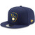 New Era MLB 9FIFTY Adjustable Snapback Hat Cap One Size Fits All (Milwaukee Brewers)