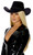 Forplay Old Town Cowboy Costume Hat Black