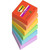 Post-it Super Sticky Notes Playful Color Collection, Pack of 6 Pads, 90 Sheets per Pad, 76 mm x 76 mm, Red, Orange, Yellow, Green, Blue - Extra Sticky Notes for Note Taking, to Do Lists & Reminders