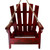 Backyard Essentials Bird Feeder Adirondack Chair Bird or Squirrel Feeder, Draining Metal Mesh Base, Rustic Look, Red