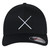 JPAK Flexfit Drum Stick Embroidered Baseball Cap Drummer Black
