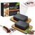 KCRPM Organic Cocoa Butter Deep Cleansing Black Soap, African Black Soap Bars with Vitamin E, All Natural Face Soap & Body Soap, African Black Soap for Oily, Blemish-Prone Skin (2pcs)