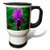 3dRose Purple Iris Travel Mug, 14-Ounce, Stainless Steel