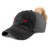 Womens Ponytail Cap Horseshoe Lifeline A Embroidery Cotton Distressed Trucker Hats Strap Closure Black