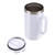 FUOYLOO 1pc Vacuum Mug Vacuum Coffee Cup Thermal Coffee Mug Stainless Vacuum Insulated Water Bottle Vacuum Coffee Mug Vacuum Insulated Tumbler Double Layer Double Cup Travel White Plastic