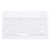 Lazmin112 Wireless for Bluetooth Keyboard, Ultra-Thin Retro Punk Bluetooth Keyboard with Multifunction Buttons for Windows/OS X/Android/iOS(White)