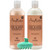 Shea Mosture Shampoo and Conditioner Set - 16 Fl oz. Ea - Coconut & Hibiscus Curl & Shine, for Thick, Curly Hair with Silk Protein, Neem Oil & Coconut Oil - Bundled with Peaknip Scalp Massager Brush