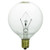 Sunlite 40G16.5/CL/CD2 Incandescent 40-Watt, Candelabra Based, G16.5 Globe Bulb, Clear, 2 Pack