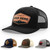 Personalized Custom 112 Style Trucker Leather Patch Hat for Men & Women, 6 Panel Structured Baseball Cap with Snapback Enclosure, Engraved Gift For Him & Her