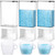 Layhit 3 Packs Scent Booster Beads Dispenser Laundry Detergent Dispenser Wall Mounted Scent Booster Beads Container for Laundry Beads Detergent Powder (50.7 Oz)