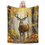 Deer Fall Blanket Deer Gifts for Adult Women Kids Boys Girls Toddler Blankets Soft Fuzzy Fleece Throw Blanket for Bed Couch Sofa Decor Blankets Birthday for Deer Fall Lovers 50"x 60"