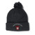 Custom Pom Pom Beanies for Women Poland Polska Seal Flag Embroidery Skull Cap World Cup Soccer Flags Winter Hats for Men Acrylic 1 Size Black Personalized Text Here