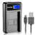 Kastar LCD Slim USB Charger for Nikon EN-EL14a, EN-EL14, ENEL14A, ENEL14 EL14 & Nikon Coolpix P7000 P7100 P7700 P7800, D3100, D3200, D3300, D3400, D5100, D5200, D5300 DSLR, Df DSLR, D5600