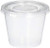 Plastic Disposable Portion Cups Souffle Cups with Lids (Pack of 100) 5.5 oz