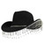 renvena Western Cowboy Hat Rhinestone Fringe Cowgirl Hat Glitter Bling Diamond for Men Women Cosplay Party Costume Black A One Size