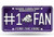 Rico Industries NCAA TCU Horned Frogs #1 Fan Metal License Plate Tag