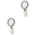 Healifty 2pcs Handheld Magnifying Glass Handheld Magnifier Multipurpose Magnifier Repair Magnifier Jewelry Magnifying Glass Jewelry Loupes Lighted Magnifying Glass Magnification Mirror Lens