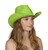 TopHeadwear Glitter Sequin Trim Cowboy Hat, Lime Green