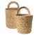 Happyyami 2pcs Woven Storage Basket Indoor Planter Pots Seagrass Baskets Basket Woven Hanging Planter Basket Indoor Flower Woven Plant Planter Hanging Basket Decorative Basket Wall Baskets