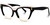 Zeelool Women's Acetate Browline Cat Eye Glasses Frame with Non-prescription Clear Lens Cascata ZOA01858-02 Black