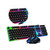 KOMBIUDA Set Compact Ergonomic Keyboard Ergonomic Gaming Keyboard USB Wired Mechanical Feeling Keyboard Computer Wired Keyboard Backlight Wire Mouse Wired Keyboard Mouse LED Accessories