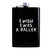 I Wish I Was A Baller - 8oz Hip Alcohol Drinking Flask, Black