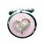 Vosarea Pocket Mirror Crystal Vintage Compact Round Purse Folding Women's Makeup Mirror