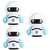 Ciieeo 3pcs Automatic Pencil Sharpener Cartoon Pencil Sharpener Students Pencil Sharpener Cartoon Sharpener Child Robot Hand Crank