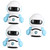 STOBOK 3pcs Pencil Sharpener Cartoon Sharpener Hand Crank Robot Student