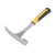 Rock Pick, Carbon Steel Geological Hammer with Rubber Handle, Rock Pick Hammer for Masonry Construction, Prospecting, Mining, Geological Surveys, Break, Smash Bricks(Flat Head)