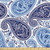 Lunarable Paisley Fabric by The Yard, Iranian Paisley Contrasting Color Palette Oriental Pattern Teardrop Shape, Decorative Fabric for Upholstery and Home Accents, 3 Yards, Navy Blue