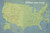 National Park System Units Map 24x36 Poster (Natural Earth)
