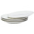 Vikko Dinner Plate, Set of 4 White Plates, Fine Porcelain, Stackable 9 Inch Dinner Plates, Dishwasher Safe