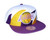 Mitchell & Ness Los Angeles Lakers Shark Snapback Adjustable Hat Cap - Purple (Los Angeles Lakers, One Size)