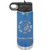 LaserGram 20oz Double Wall Flip Top Water Bottle With Straw, Yin Yang Tai Chi, Personalized Engraving Included (Dark Blue)