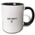 3dRose 113581_4 Just Jew It Two tone black mug 11 oz White