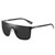 DUCO Trendy Square Sunglasses for Men Women Flat Top Shield Shades Oversized Carbon Fiber Polarized Sun Glasses DC8209