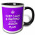 3dRose 149838_4 Keep calm and pretend its on the lesson plan Mug, 11 oz, Black