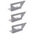 DOITOOL 3pcs Multifunctional Square Angle Ruler Scribing Ruler Cross Stencil Square Tool Machinist Square