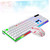 OSALADI Set Backlight USB Keyboard and USB Wired Computer Wired Keyboard Ergonomic Gaming Keyboard Wireless Keyboard Wireless Computer Mouse Computer Keyboard White Accessories Shine